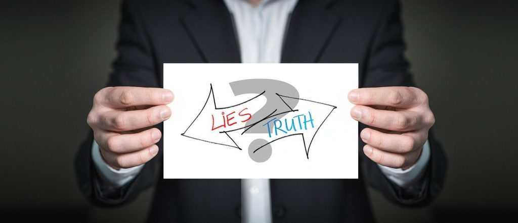 truth, lie, business