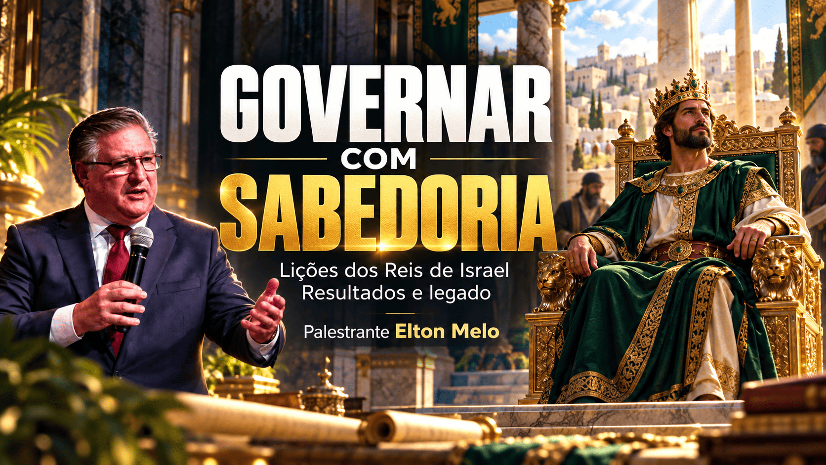 Governar com Sabedoria: palestra de liderança, resultados e legado com Elton Melo