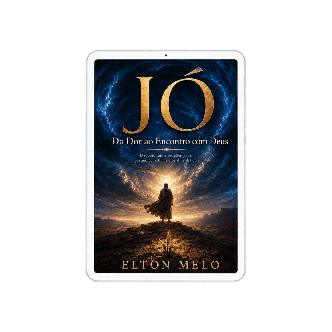 Versão digital do livro Jó — Da Dor ao Encontro com Deus em tablet